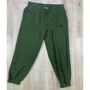 Levi's Jogger Pants Mens‎ Size L Olive Green Fleece Loose Joggers